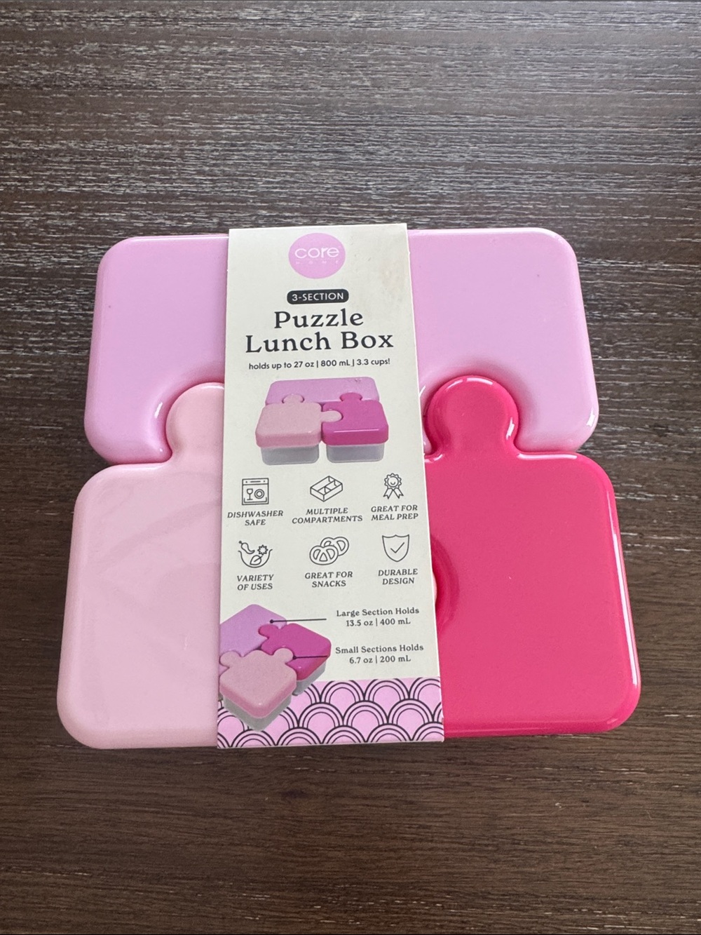 Puzzle Lunch Box - Pink Mix